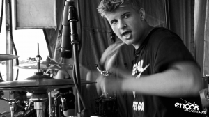 Aiden Marceron - Drummer of Bad Seed Rising (Roadrunner / Atlantic Records)  on the 2016 Vans Warped Tour in Houston, TX